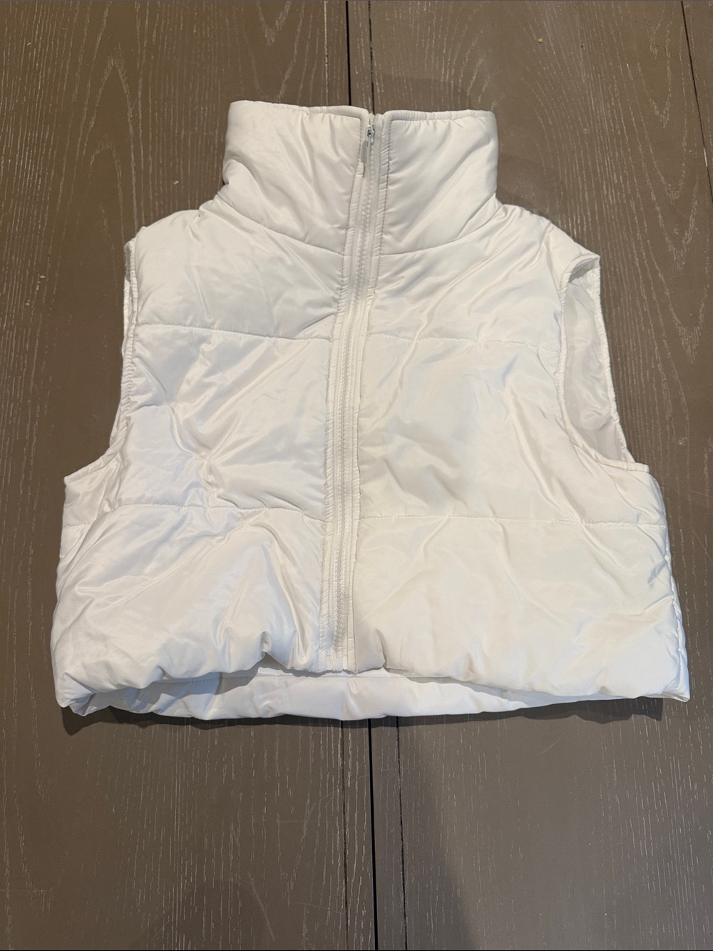 White SHEIN puffer vest